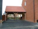 Log Cabin Beamlock post & beam double  timber carports