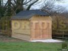 Log Cabin Single bay garages and carriage houses