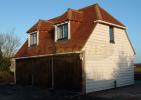 Log Cabin Post and beam 3 bay room over Garage