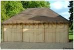 Log Cabin Triple bay garages and carriage houses