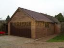 Log Cabin 5.5 x 5.5 Double Garage Timber Framed