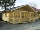 Log Cabin 3.6 x 5m Bicester Round Log Cabin