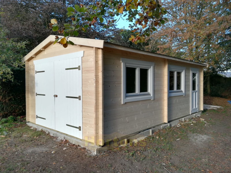 Log Cabin 4mx6m Interlocking garage