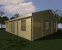 Log Cabin 59 sq m Single Storey House