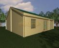 Log Cabin 63 sq m Single Storey House