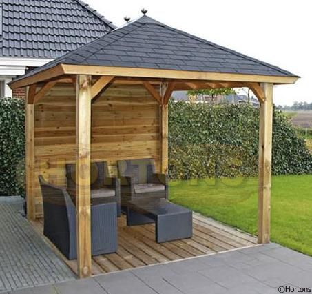 Log Cabin Lugarde Wooden gazebo - 2.4 x 2.4m