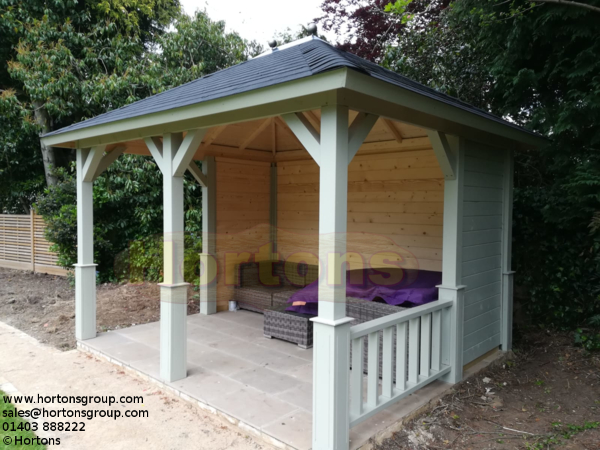 Log Cabin Lugarde Wooden gazebo - 2.4 x 3.6m