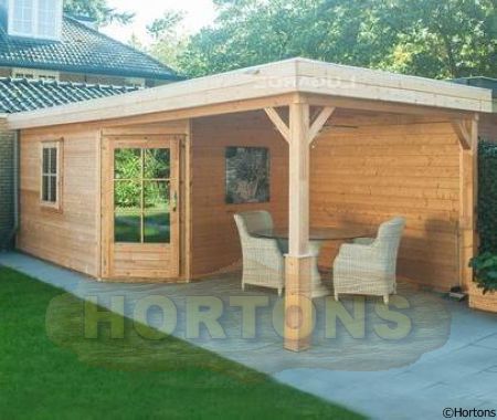 Log Cabin 7.2 x 3  Lugarde Prima Pent Summerhouse