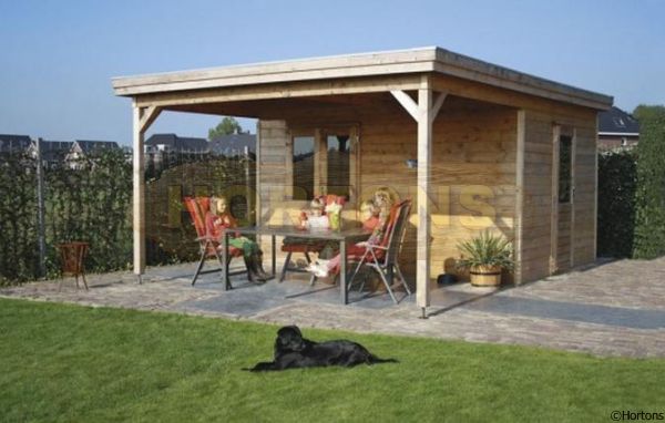 Log Cabin 4.2 x 4.8m 44mm  Lugarde Prima Lucas