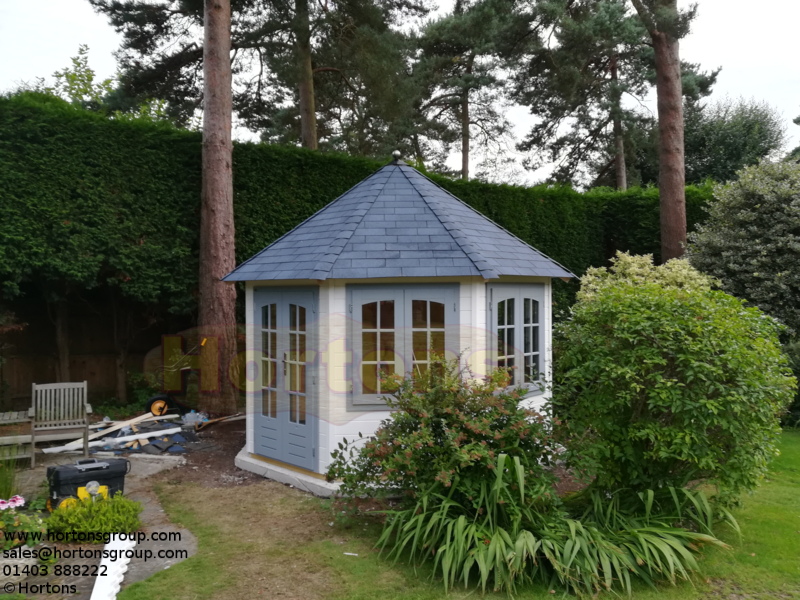 Log Cabin 3.5m Octagonal Summerhouse Lugarde Prima Bella