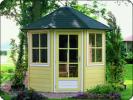 Log Cabin 2.5m Octagonal Summerhouse Lugarde Prima Vienna