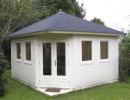 Log Cabin 4.2 x 4.2m Corner Summer house Lugarde Prima 5th Avenue Classic