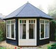 Log Cabin 4.0m  Octagonal Summerhouse Lugarde Prima Grand 4