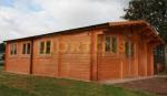 Log Cabin 6x10m (51 sqm internal) Fully Insulated 45mm Twinskin Classroom
