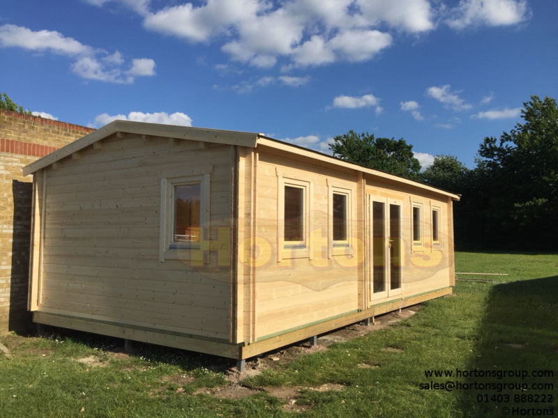 Log Cabin Basildon Twinskin 45 + 45mm 7.5 x 4.5m