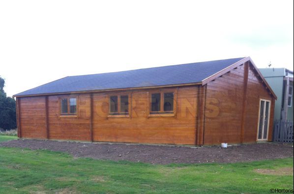 Log Cabin 8x12m (85 sqm internal) Fully Insulated 45mm Twinskin Classroom