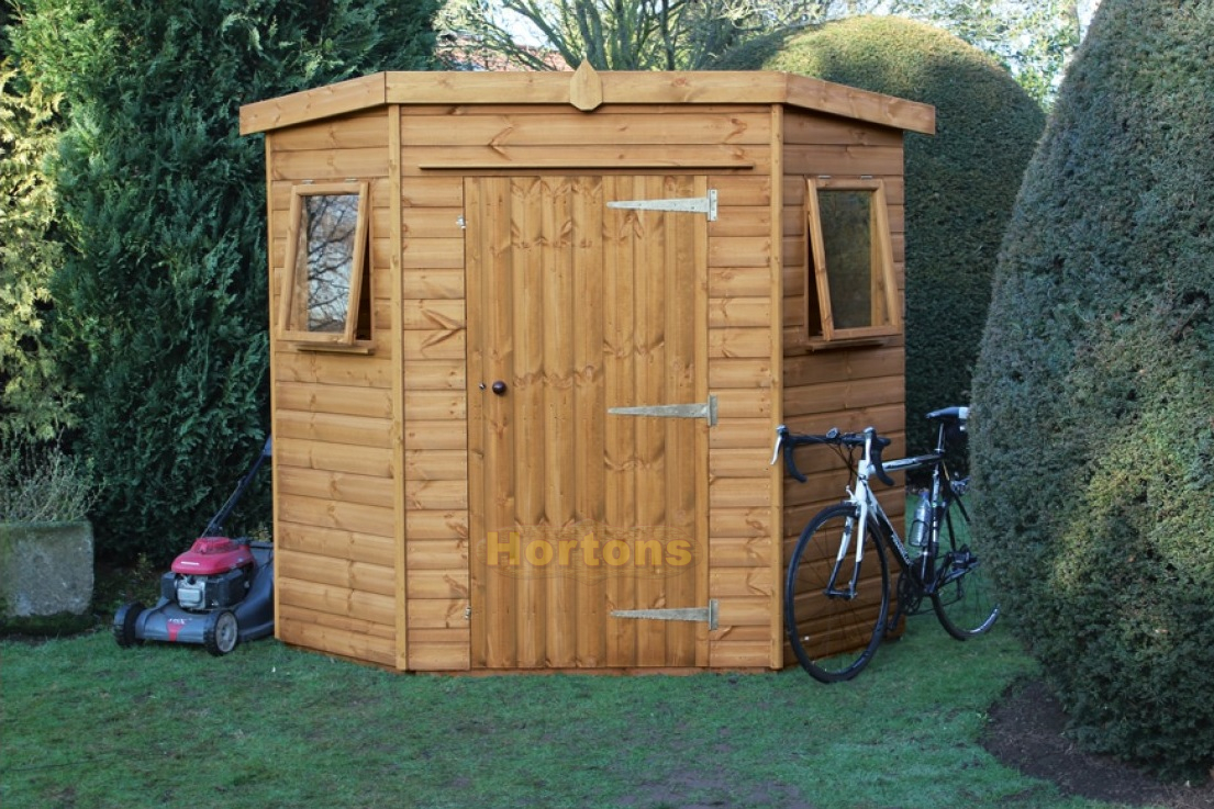 Log Cabin Corner Sheds