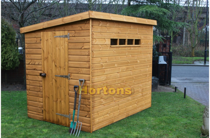 Log Cabin Pent Security Shed