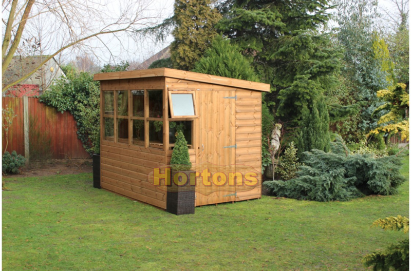 Log Cabin 6' x 6' Shed - SunPent