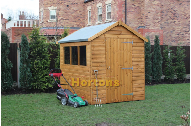 Log Cabin Tall Apex Garden Shed