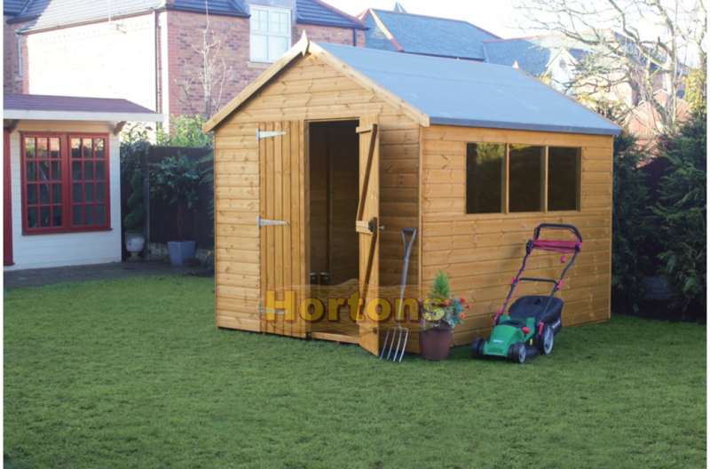 Log Cabin 7' x 7' Garden Workshop Shed - Apex Supreme