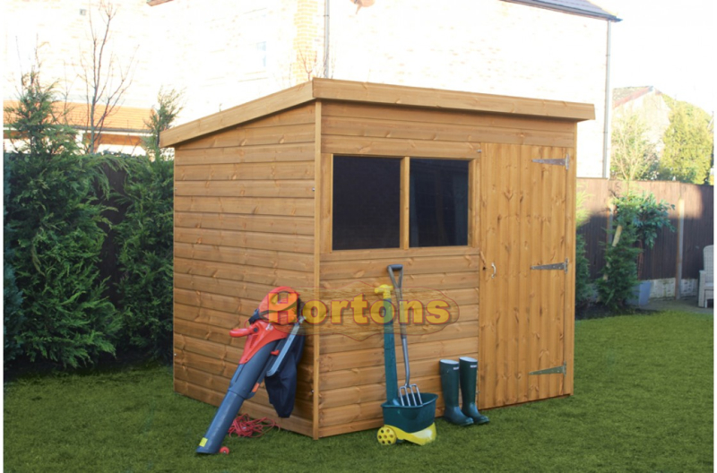 Log Cabin Extra high pent garden shed