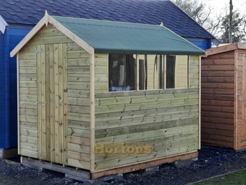 Log Cabin Apex sheds with free assembly