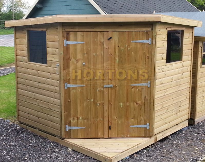 Log Cabin Corner Pent roof Summerhouse