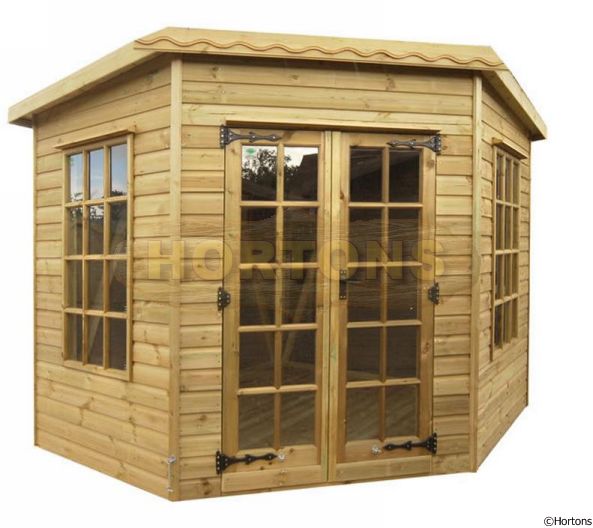 Log Cabin Corner Pent roof Summerhouse