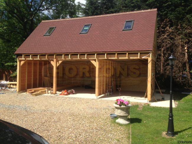 Log Cabin Post & Beam Timber Garages