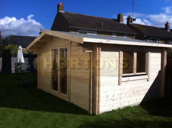 Log Cabin Devon 4.5 x 3.5  45mm cabin