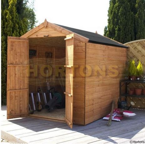 Log Cabin 6ft x 6ft Apex Shed without windows
