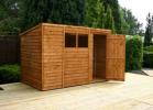 Log Cabin Value Pent 10' x 6' Featheredge Overlap Garden Shed