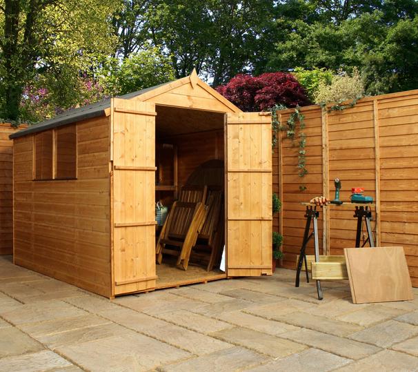 Log Cabin Value Apex 6' x 8' Shiplaplap Garden Shed