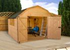Log Cabin Dutch Barn 8' x 8' Shiplaplap Garden Shed