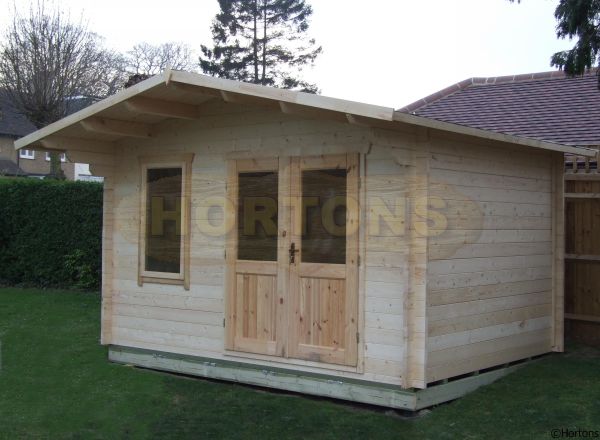 Log Cabin Maidstone Twinskin 70 + 70mm  4.0 x 4.0m