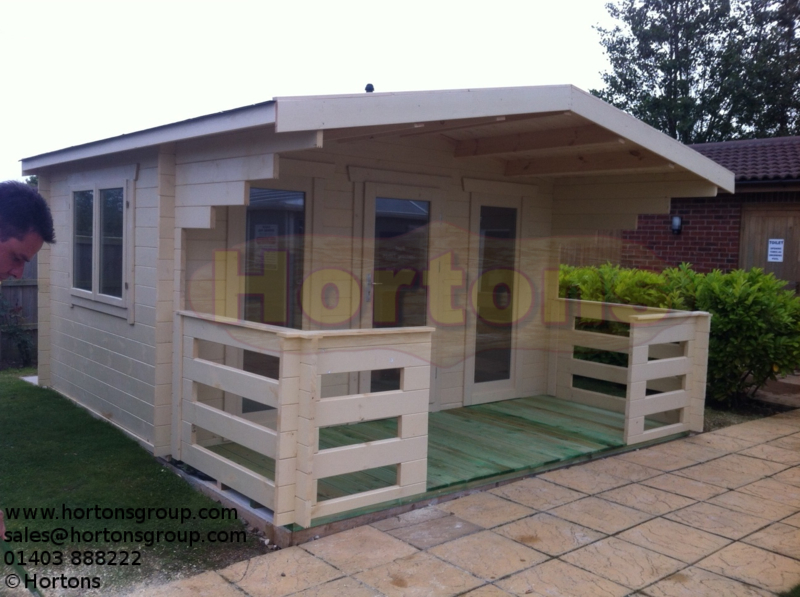 Log Cabin Bournemouth Twinskin  60 + 60mm 4.0 x 3.0m  Log Cabin