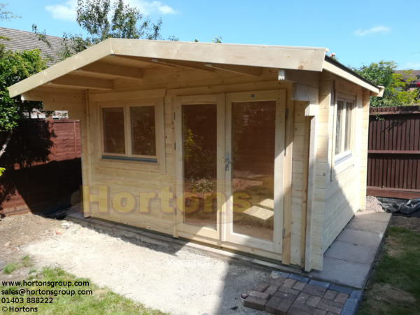 Log Cabin Leatherhead 90mm 4.0 x 3.0m