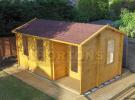 Log Cabin Nottingham Twinskin 45 + 45mm   5.0 x 3.0m