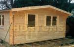 Log Cabin Gloucester options available- 120, 140, 160, 180, 200mm