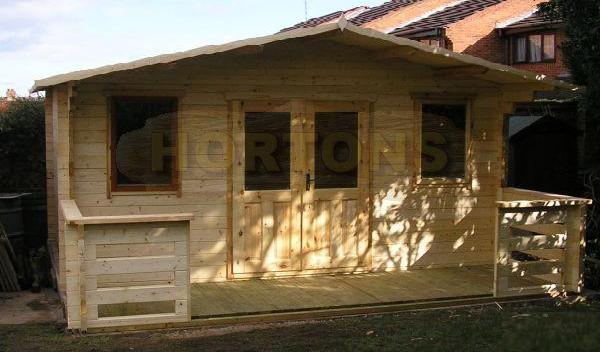 Log Cabin 5x4m Norwich 35mm log cabin