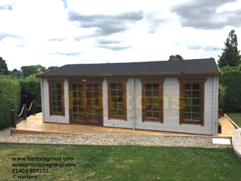 Log Cabin Basildon 70mm  7.5 x 4.5m