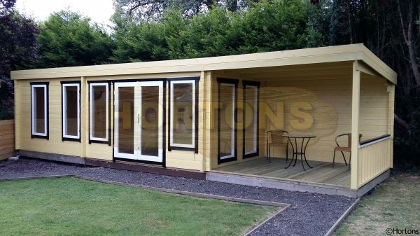 Log Cabin 10x3m pent leisure log cabin