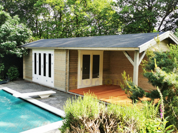 9m x 3.3m Bertsch Holbau summer house with side veranda_1